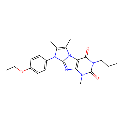 6-(4-Ethoxyphenyl)-4,7,8-trimethyl-2-propylpurino[7,8-a]imidazole-1,3-dione structure
