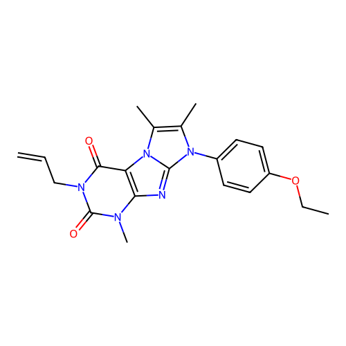 6-(4-Ethoxyphenyl)-4,7,8-trimethyl-2-prop-2-enylpurino[7,8-a]imidazole-1,3-dione structure