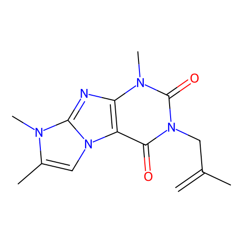 4,6,7-Trimethyl-2-(2-methylprop-2-enyl)purino[7,8-a]imidazole-1,3-dione structure