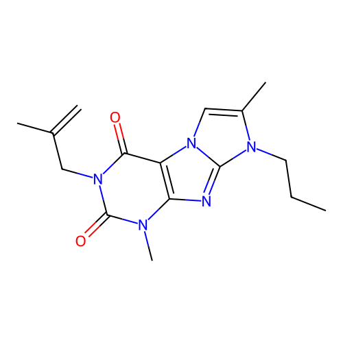 4,7-Dimethyl-2-(2-methylprop-2-enyl)-6-propylpurino[7,8-a]imidazole-1,3-dione structure