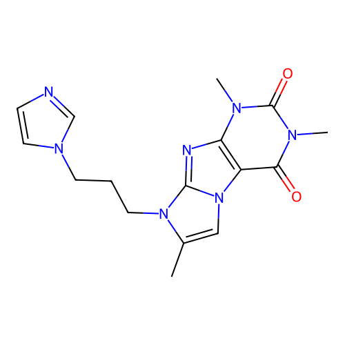 6-(3-Imidazol-1-ylpropyl)-2,4,7-trimethylpurino[7,8-a]imidazole-1,3-dione structure