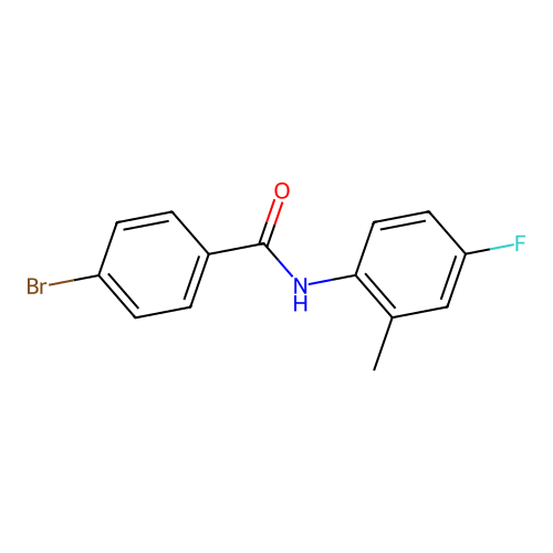 4-bromo-N-(4-fluoro-2-methylphenyl)benzamide structure