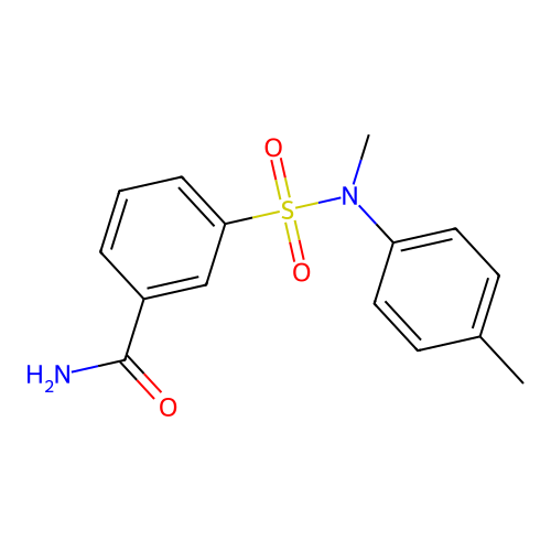 3-[Methyl(4-methylphenyl)sulfamoyl]benzamide structure