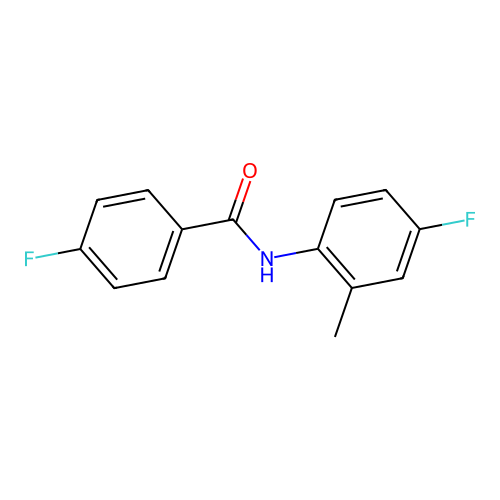 4-fluoro-N-(4-fluoro-2-methylphenyl)benzamide structure