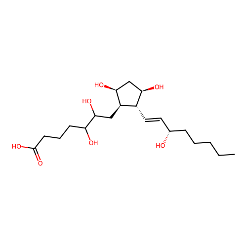 5,6-Dihydroxyprostaglandin F1 structure