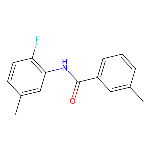 N-(2-fluoro-5-methylphenyl)-3-methylbenzamide structure