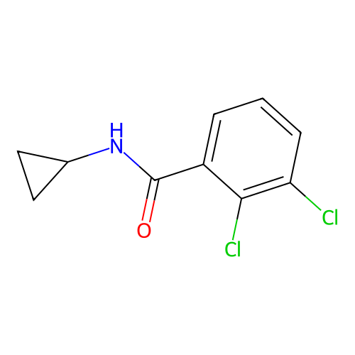 2,3-dichloro-N-cyclopropylbenzamide structure