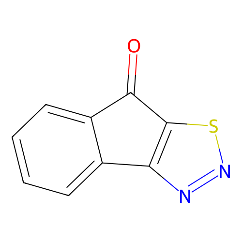 8H-Indeno(1,2-d)(1,2,3)thiadiazol-8-one structure