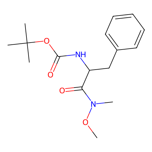 tert-Butyl 1-benzyl-2-(methoxy(methyl)amino)-2-oxoethylcarbamate structure