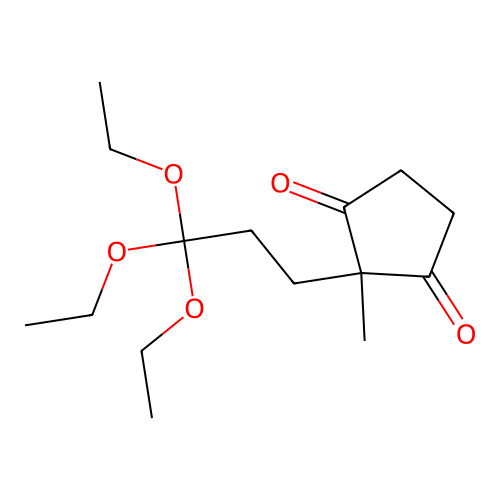 1,3-Cyclopentanedione, 2-methyl-2-(3,3,3-triethoxypropyl)- structure