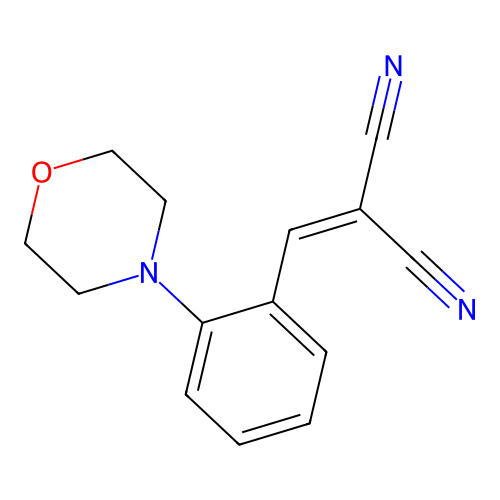 Propanedinitrile, [[2-(4-morpholinyl)phenyl]methylene]- structure