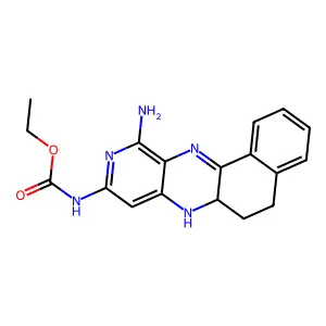 Ethyl 11-amino-5,6,6a,7-tetrahydrobenzo(f)pyrido(4,3-b)quinoxalin-9-ylcarbamate structure
