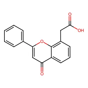 黄酮-8-乙酸 structure