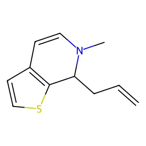 Thieno(2,3-c)pyridine, 6,7-dihydro-6-methyl-7-(2-propenyl)- structure
