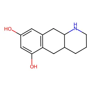 6,8-Dihydroxy-1,2,3,4,4a,5,10,10a-octahydrobenzo(g)quinoline structure