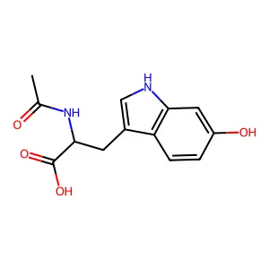 N-Acetyl-6-hydroxytryptophan structure