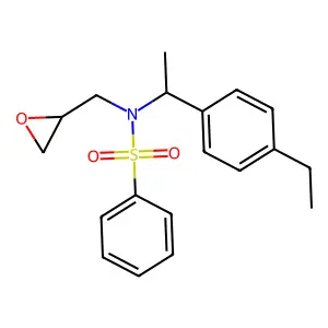 Benzenesulfonamide,N-(1-(4-ethylphenyl)ethyl)-N-(2-oxiranylmethyl)- structure