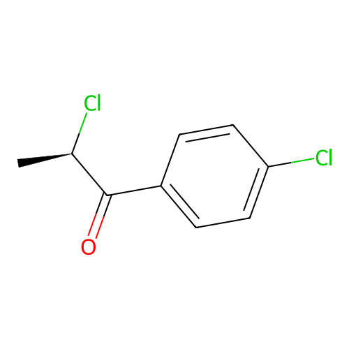 (2R)-2-chloro-1-(4-chlorophenyl)propan-1-one structure