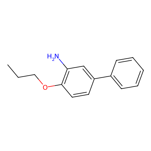 3-Amino-4-propoxybiphenyl structure