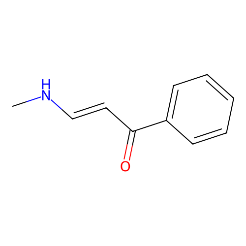 3-(Methylamino)acrylophenone structure