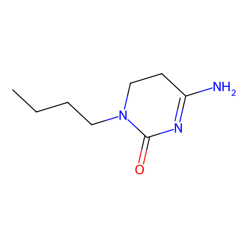 4-amino-1-butyl-5,6-dihydropyrimidin-2(1H)-one structure