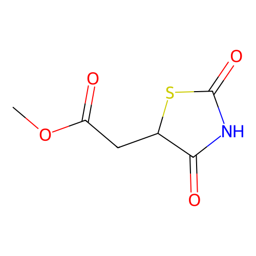 Methyl 2-(2,4-dioxo-1,3-thiazolidin-5-yl)acetate structure