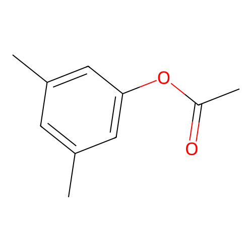 Acetic acid 3,5-dimethyl-phenyl ester structure