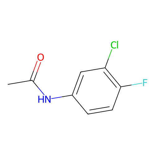 N-(3-Chloro-4-fluorophenyl)acetamide structure