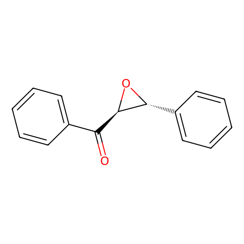 trans-Benzalacetophenone oxide structure