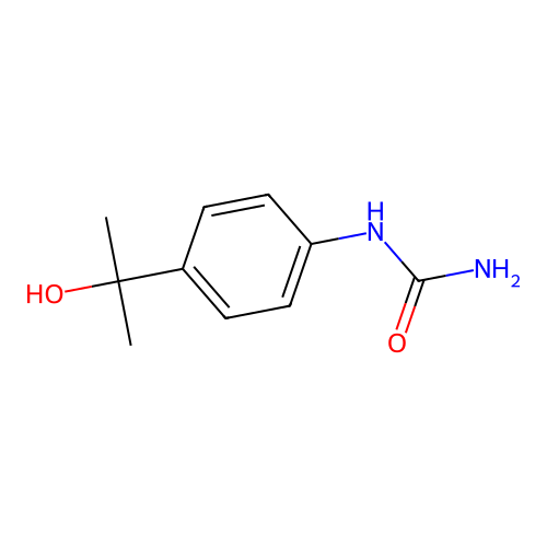 Urea, [4-(1-hydroxy-1-methylethyl)phenyl]- structure