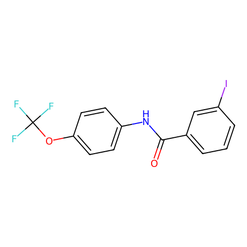 3-iodo-N-(4-(trifluoromethoxy)phenyl)benzamide structure