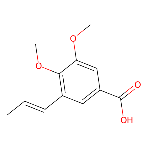 3,4-Dimethoxy-5-(prop-1-en-1-yl)benzoic acid structure