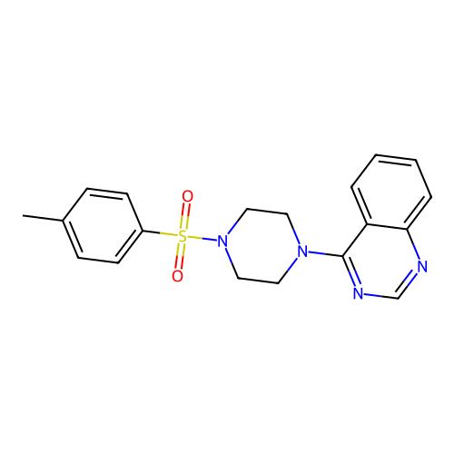 4-[4-(4-Methylphenyl)sulfonylpiperazin-1-yl]quinazoline structure