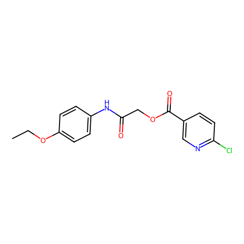 [(4-Ethoxyphenyl)carbamoyl]methyl 6-chloropyridine-3-carboxylate structure