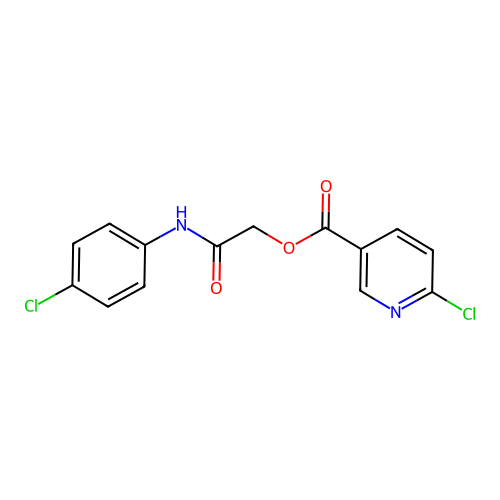 [2-(4-Chloroanilino)-2-oxoethyl] 6-chloropyridine-3-carboxylate structure