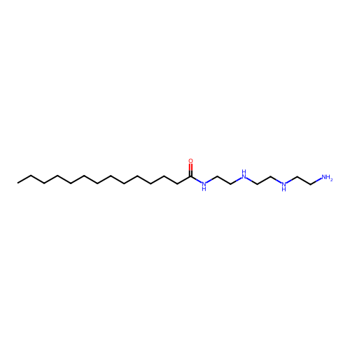 N-[2-[[2-[(2-aminoethyl)amino]ethyl]amino]ethyl]myristamide structure