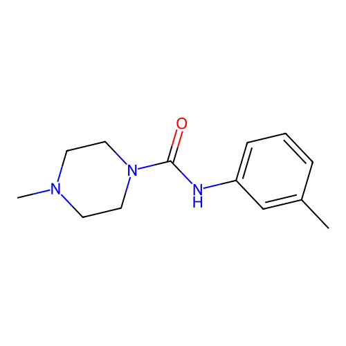 4-methyl-N-(3-methylphenyl)-1-piperazinecarboxamide structure