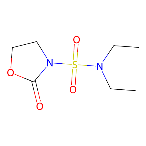3-Oxazolidinesulfonamide, N,N-diethyl-2-oxo- structure
