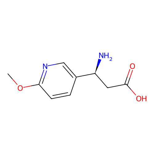 (S)-3-Amino-3-(6-methoxypyridin-3-yl)propanoic acid structure