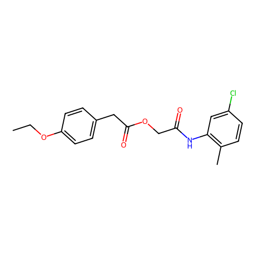 [(5-Chloro-2-methylphenyl)carbamoyl]methyl 2-(4-ethoxyphenyl)acetate structure