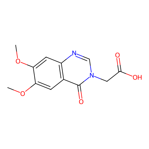 (6,7-dimethoxy-4-oxoquinazolin-3(4H)-yl)acetic acid structure