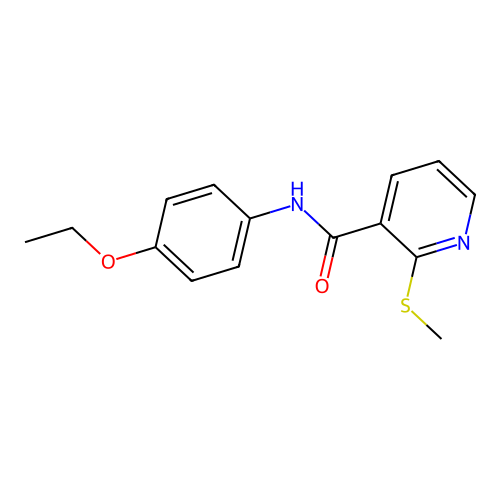 N-(4-ethoxyphenyl)-2-methylsulfanylpyridine-3-carboxamide structure