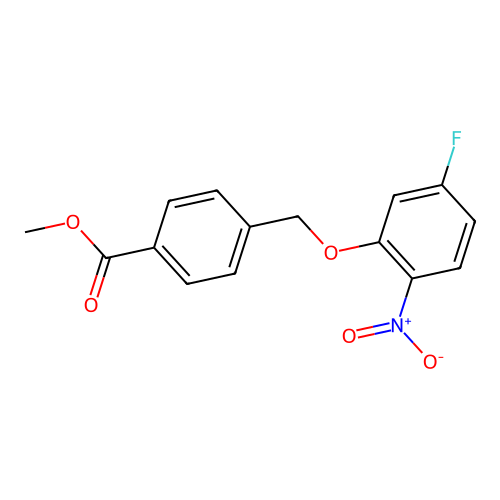 Methyl 4-[(5-fluoro-2-nitrophenoxy)methyl]benzoate structure