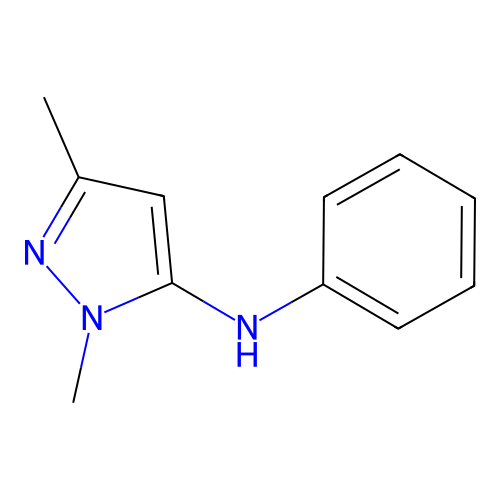 1H-Pyrazol-5-amine, 1,3-dimethyl-N-phenyl- structure