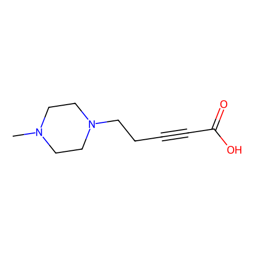 5-(4-methyl-1-piperazinyl)-2-Pentynoic acid structure