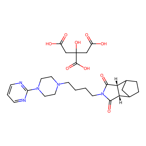 endo-Tandospirone Citrate structure