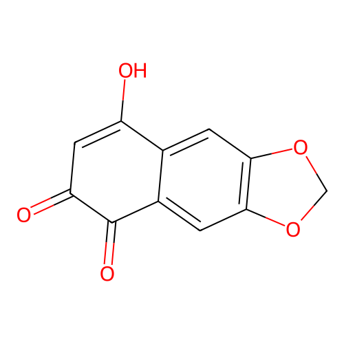 8-Hydroxybenzo[f][1,3]benzodioxole-5,6-dione structure