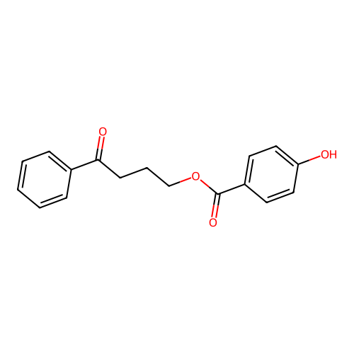 4-Oxo-4-phenylbutyl 4-hydroxybenzoate structure