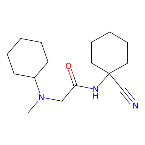 N-(1-cyanocyclohexyl)-2-[cyclohexyl(methyl)amino]acetamide structure