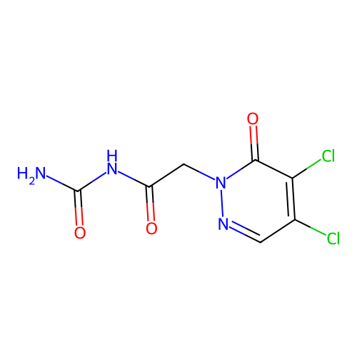n-Carbamoyl-2-(4,5-dichloro-6-oxopyridazin-1(6h)-yl)acetamide structure